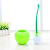 Cherry Toilet Brush Set Plastic Toilet Cleaning Brush Toilet Brush Plastic Daily Necessities Seal Design Radiant Handle FreeShip