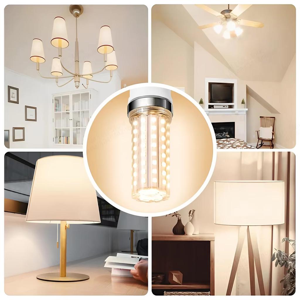 10X Led Corn Light Bulbs Smd 2835 Energy-saving Bulb 3-light-colors 6000k 4500k 3000k Pc/shell E14 Ses 85-265v 220v 20w 40w Lamp