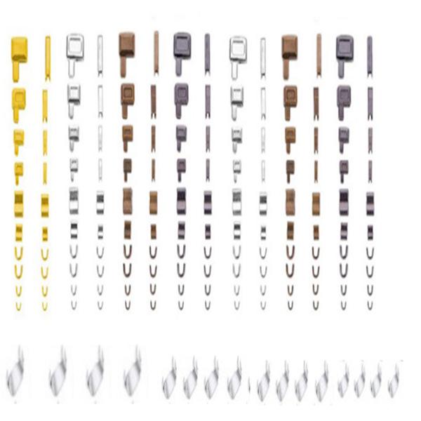 Zipper Repair Kit: Insert Pin, Zipper Head, U-Code, I-Code, Top Stop