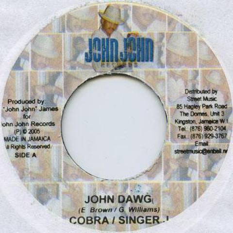 

7inch Record MAD COBRA, SINGER J - John Dawg John John 2005 Jamaica Reggae, Ska & Dub