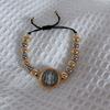 Adjustable Beaded Bracelet St. Benedict Wristband Prayer Beads Braided Rosary Bracelet  Men Women
