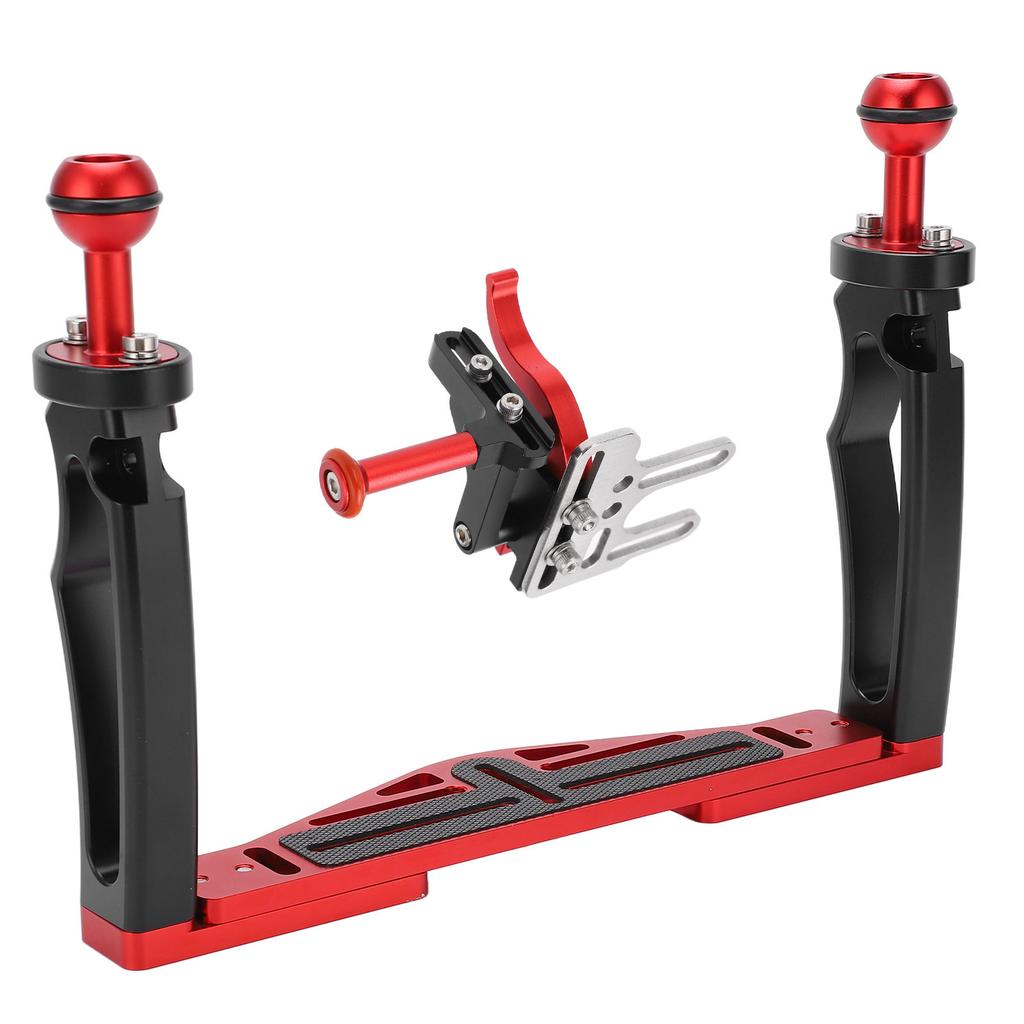 Dual Handle Tray Stabilizer Rig Diving Underwater Camera Housing Tray with Shutter Trigger
