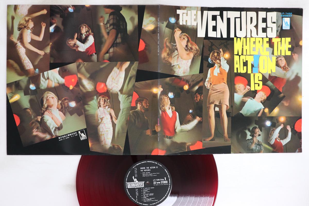 

LP Record VENTURES - Where The Action Is LP7488 LIBERTY 1966 Japan Rock Used