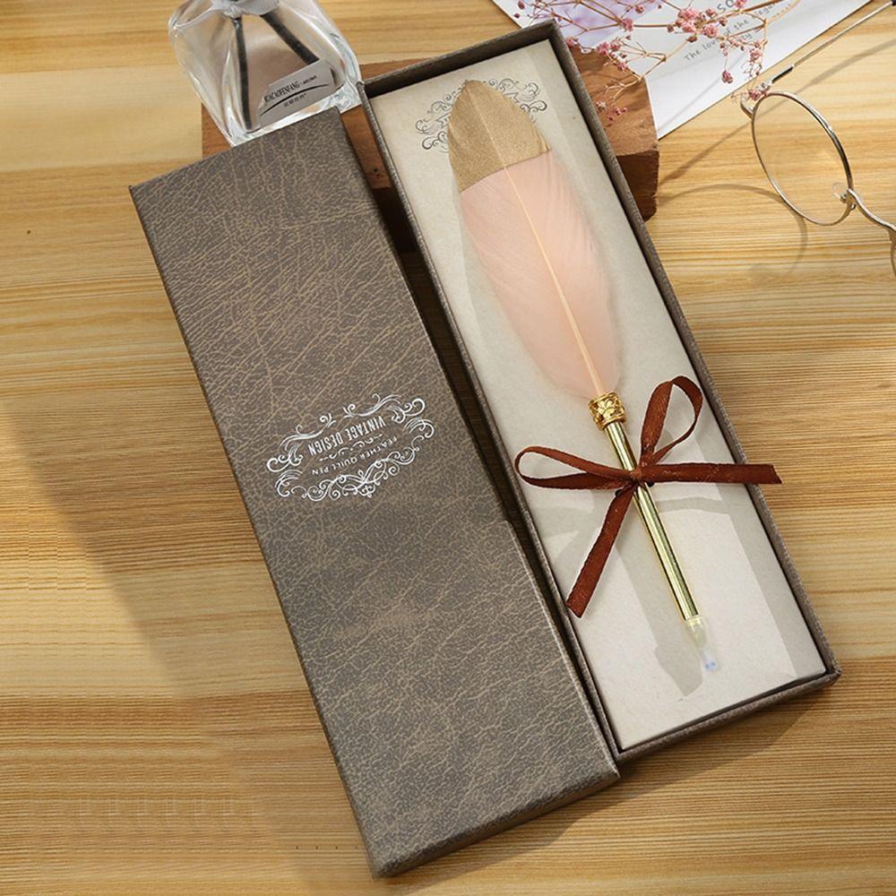 Gift School Office Students Quill Pen Gift Boxed ball-point pen Boxed Ballpoint Pen Neutral Gel Pen
