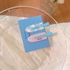 2Pcs Sweet Dopamine Crushed Hair Clip Side Duckbill Clip Summer Markless Hair Card Women's  New Clip Headgear
