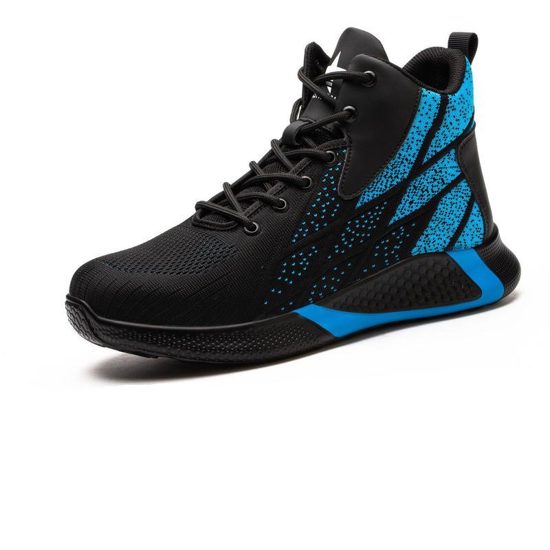 Scarpe da Lavoro con Puntale in Acciaio Scarpe di Sicurezza in Fibra Scarpe da Ginnastica Traspiranti Deodoranti Stivali da Lavoro con Puntale in Acciaio per Uomini Donne Taglie Forti
