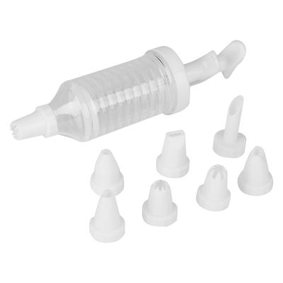 Cupcake Injector/Decorating Icing Set,Cake Pen Dessert Decorating Syringe Cylinder 8-Piece Set