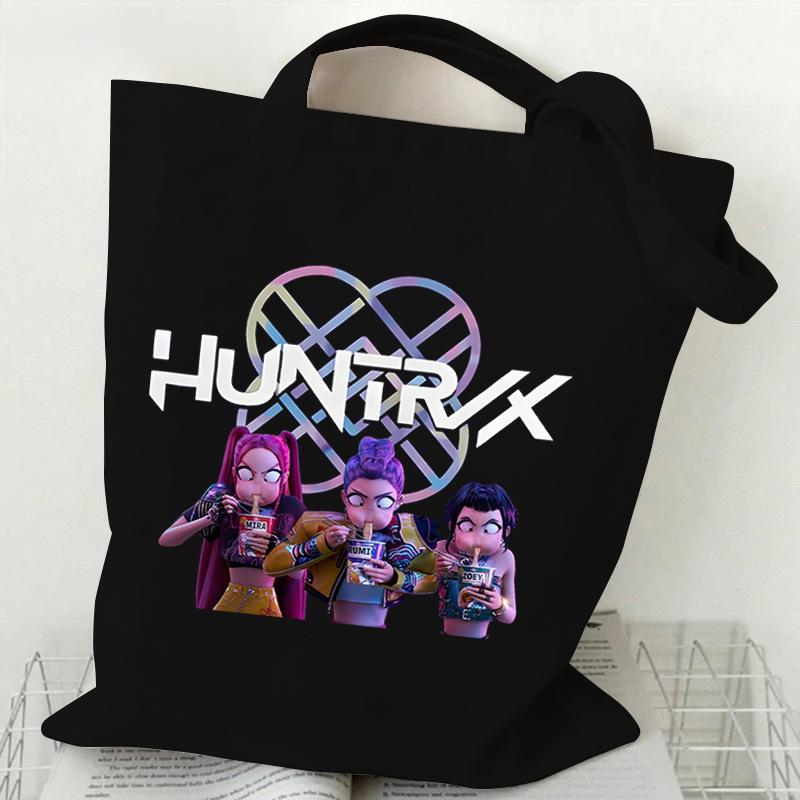 Demon Hunters KPop Demon Hunters Shoulder Backpack Foreign Trade Student Handbag Tuition Bag Large Capacity