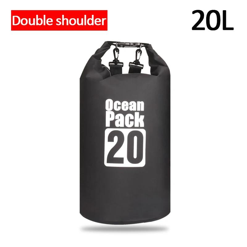 Pvc Outdoor Waterproof Storage Dry Bag 2L/5L/20L For Canoe Kayak Rafting Swimming Boating Fishing - Travel Kit Sack Backpack