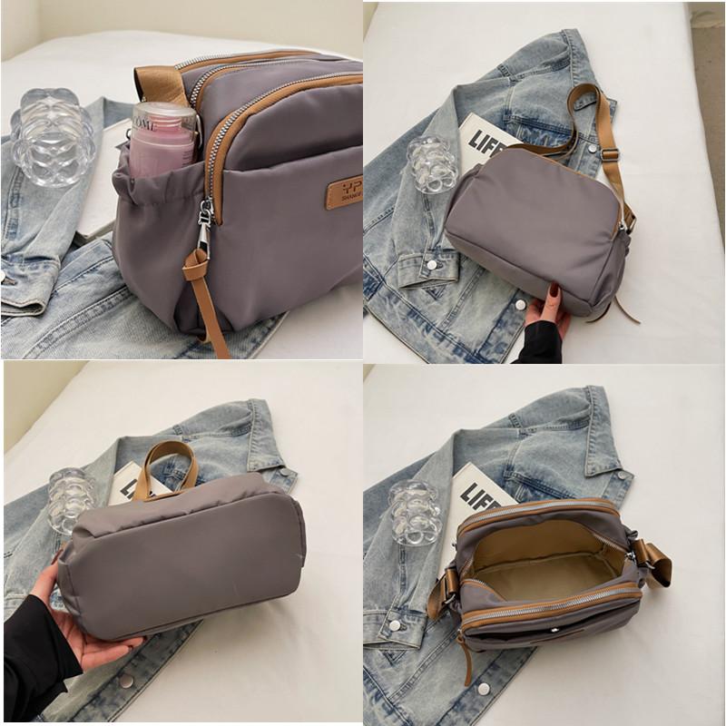 High Quality Nylon Shoulder Bag for Women Portable Waterproof Crossbody Handbag Lightweight Daily Wallet Bag