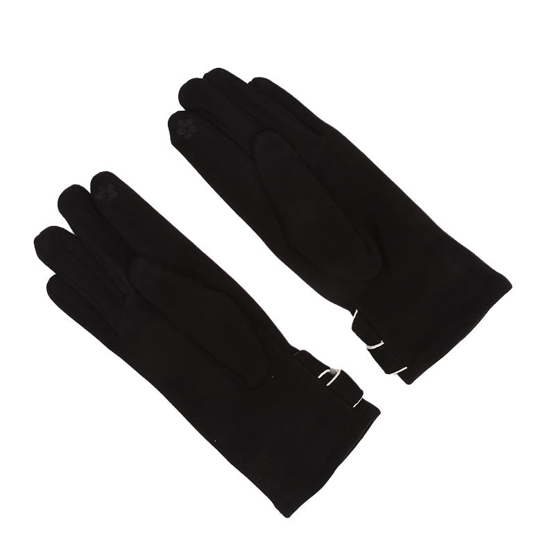 Autumn And Winter Solid Color Finger Gloves For Ladies Fashionable And Elegant Skiing Warm And Soft Outdoor Touch Screen Gloves