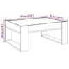 VidaXL Coffee Table with Infinity LED Black 70x53x30 Cm, Side Table, Living Room Table, Side Table, End Table, Table 847631