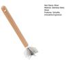 304 Stainless Steel Meat Masher 6-Blade Meat Chopper with Wooden Handle Easy to Clean Potato And Vegetable Masher for Kitchen Cooking And Mixing