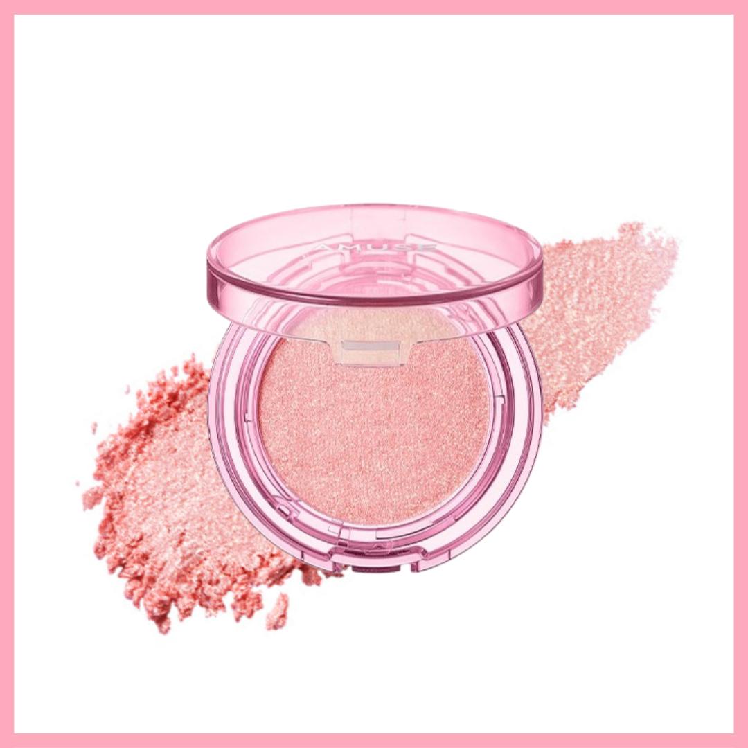 

[AMUSE] Контурный хайлайтер для лица 4,7 г с розовым блеском Легкий и многофункциональный хайлайтер для лица и тела Корейский косметический макияж