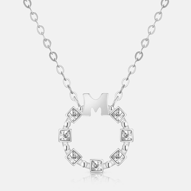 METROCITY JEWELRY M Basic Sterling Silver White Necklace A243SN9109WPA