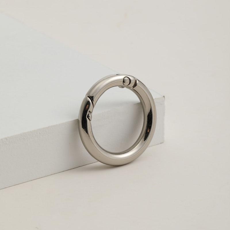 Zinc Alloy Electroplated Spring Ring Keychain & Jewelry Buckle