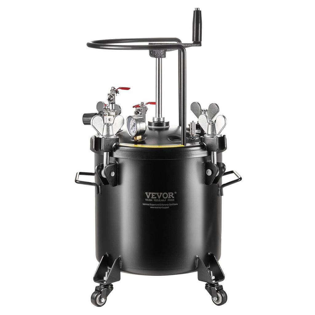 Réservoir de pulvérisation à pression 20L/5gal avec roulettes Mastic de réparation de fuites