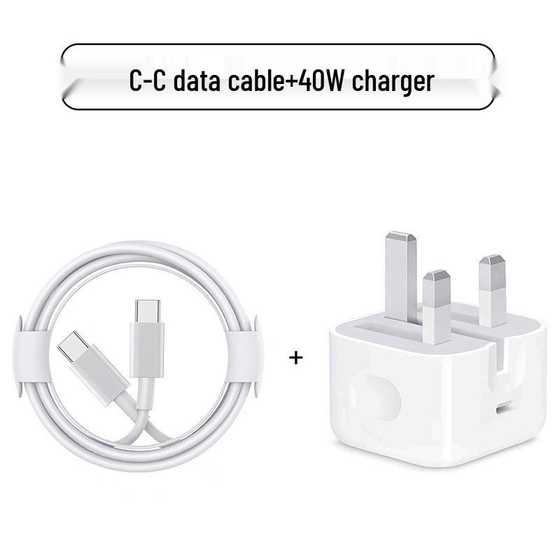 UK PD20W Three-Pin Folding Fast Charger for iPhone 11-15 Pro