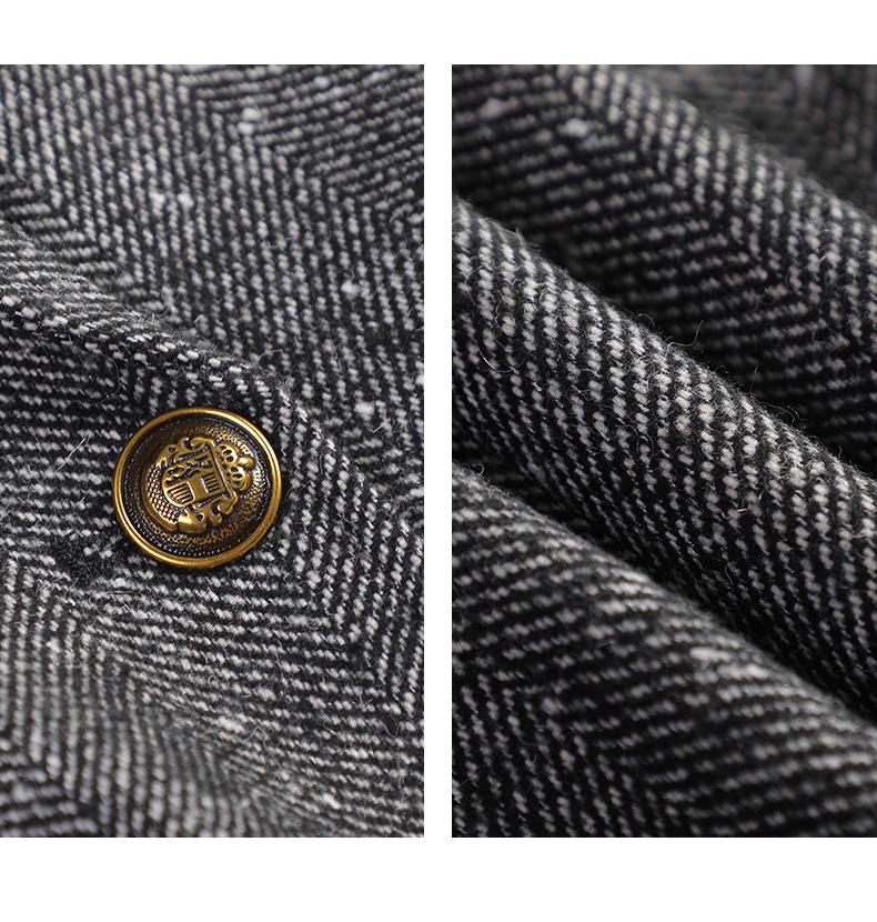 Dámské vlněné sako Petite - Móda podzim/zima 2024 Krátká bunda pro elegantní dojíždění