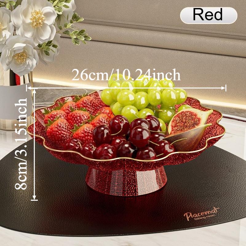 Modern Decorative Pedestal Fruit Bowl Drainable Storage Stand for Wedding Parties Anniversary Nut Cupcake Tableware Organizer