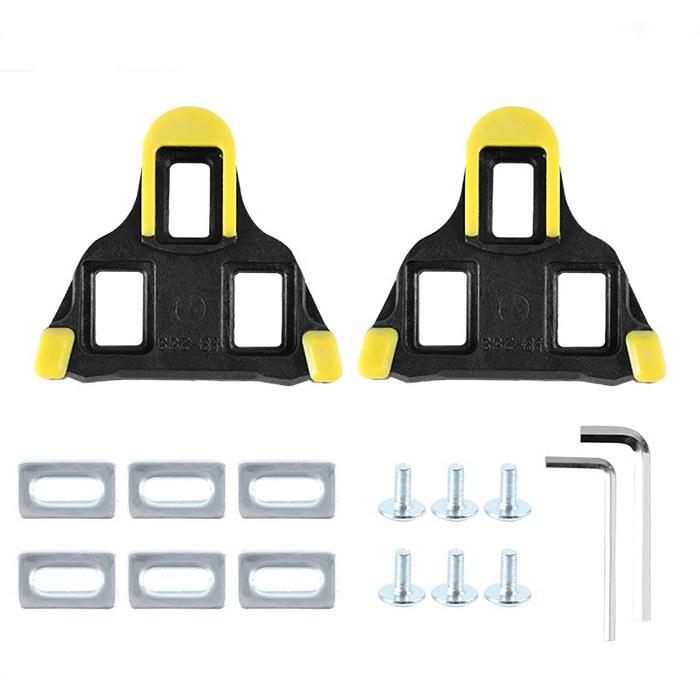 Shimano Binding Pedal SPD-SL Compatible Cleats Set (Plain, Pedal & Cleats)