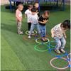 Set mit 10 Hüpfkästchen-Ringen (28 cm), 5 Farben, für drinnen und draußen, zum Spielen, für Bewegung und Training. Inklusive Aufbewahrungstasche. Ideal für Fußballtraining, Geschwindigkeit