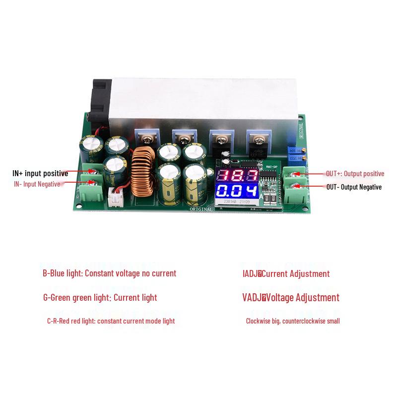 DC1 Einstellbares 200W Hochleistungs Synchroner Abwärtswandler Modul