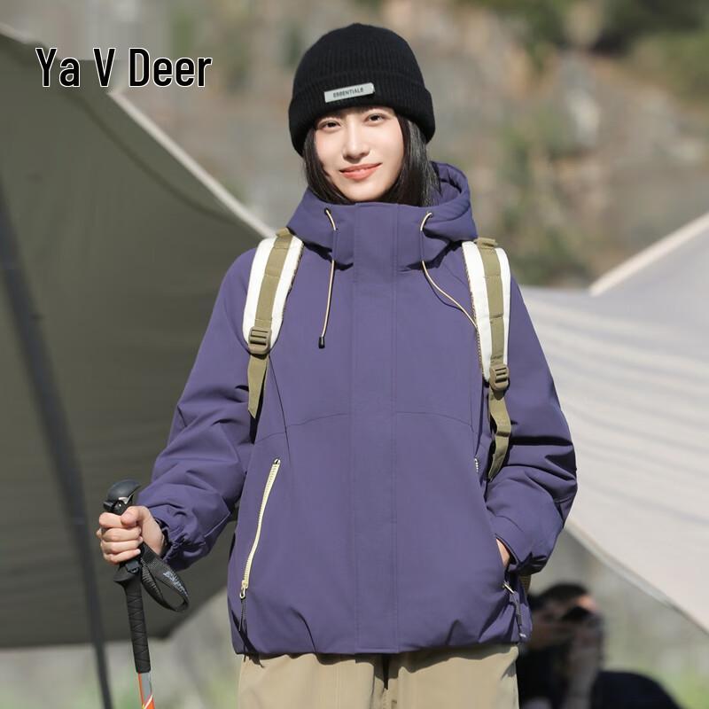 Yalu Women s Short Hooded Down Jacket (Song Yi Collection) S