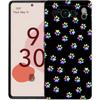 Phone Case For Google Pixel 6 7 8 9 Pro XL 8A 7A 6A Black Cover Soft Shell Dog Footprint Paw Cute