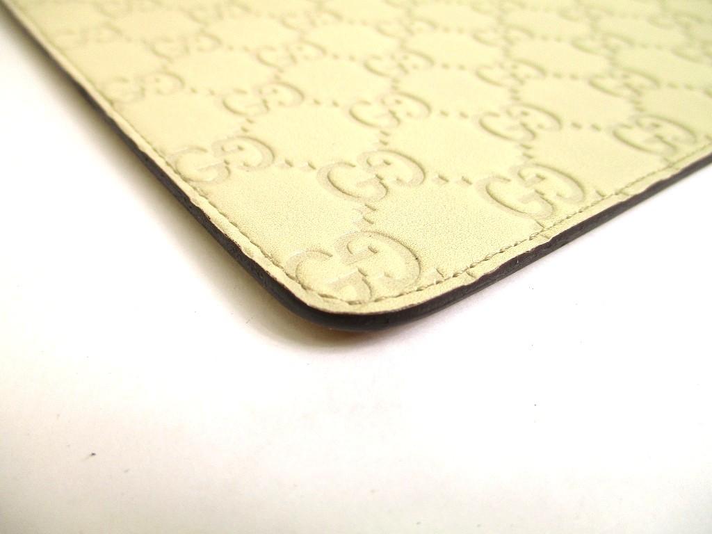 Authentisches GUCCI Guccissima Beige Leder Mauspad #a844 Aufgearbeitet