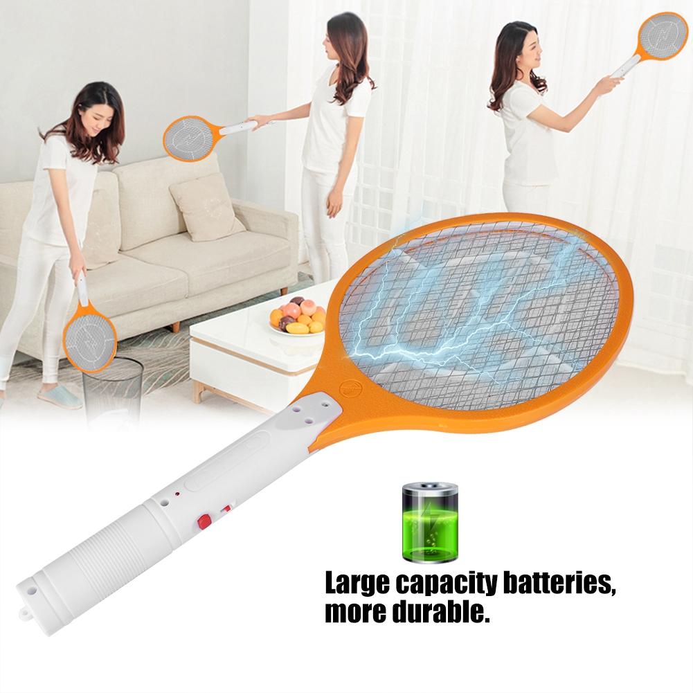 Cordless Rechargeable Electric Fly Mosquito Swatter Bug Zapper Racket Insects Killer