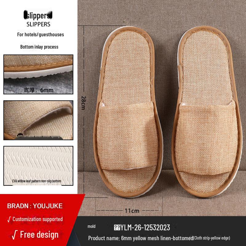 Disposable Non-Slip Slippers for Hotels, Homestays, and Spas