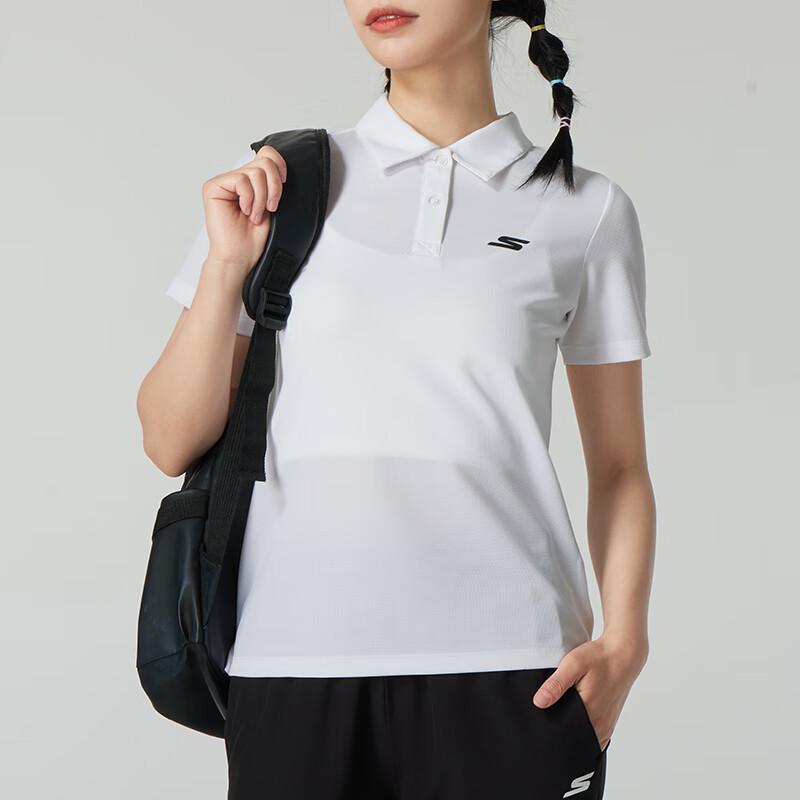 Skechers Women's Sports Knit Short Sleeve Polo Shirt