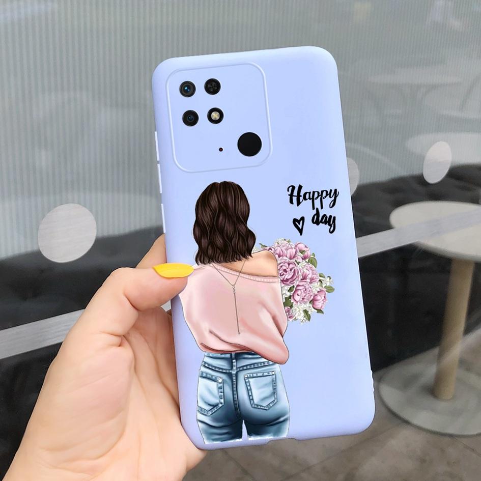 For Xiaomi Redmi 10C Phone Case New Popular Flower Painted TPU Cover For Xiaomi Redmi 10C 4G Bumper Redmi10C NFC 2022 Soft Funda