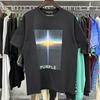 PURPLE letter print crew neck pullover short-sleeve 2023 summer new European and American trendy brand T-shirt collection tops