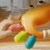 Crab Soft Rubber Rattle & Teether Hand Grip Ball - Baby Toy for 3-6 Months