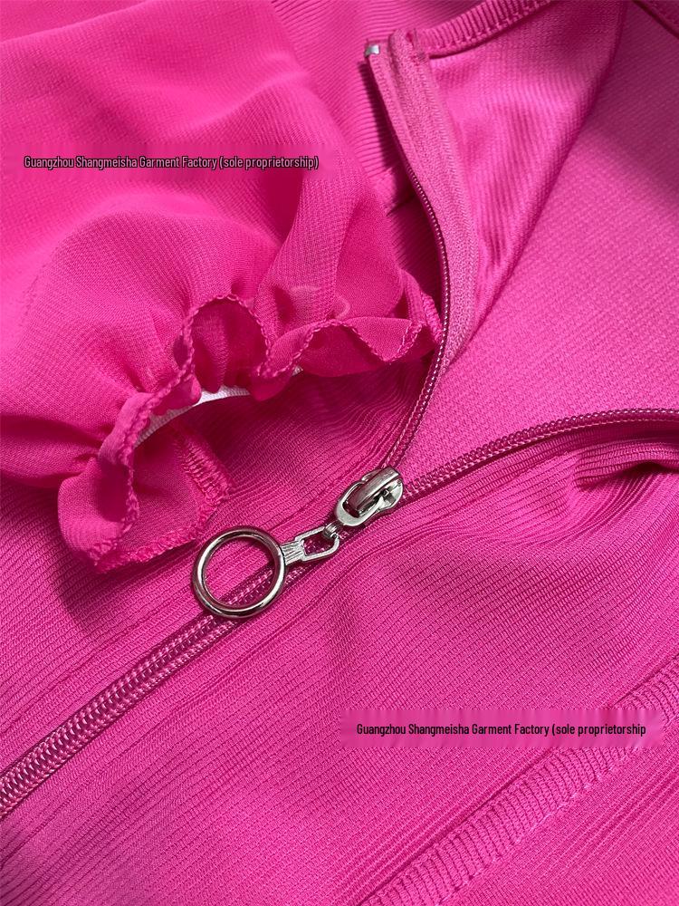 European-American V-Neck Lantern Sleeve Chiffon Blouse, 2025 Women's Fashion