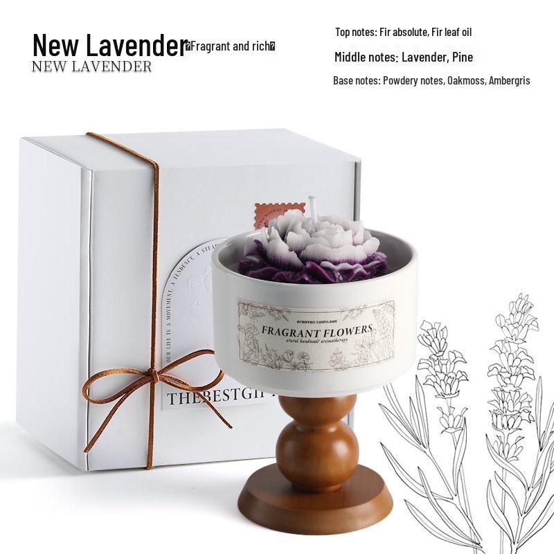 Premium Camellia Scented Candle Gift Set - Soy Wax Wedding Decoration, Birthday & Party Favor.