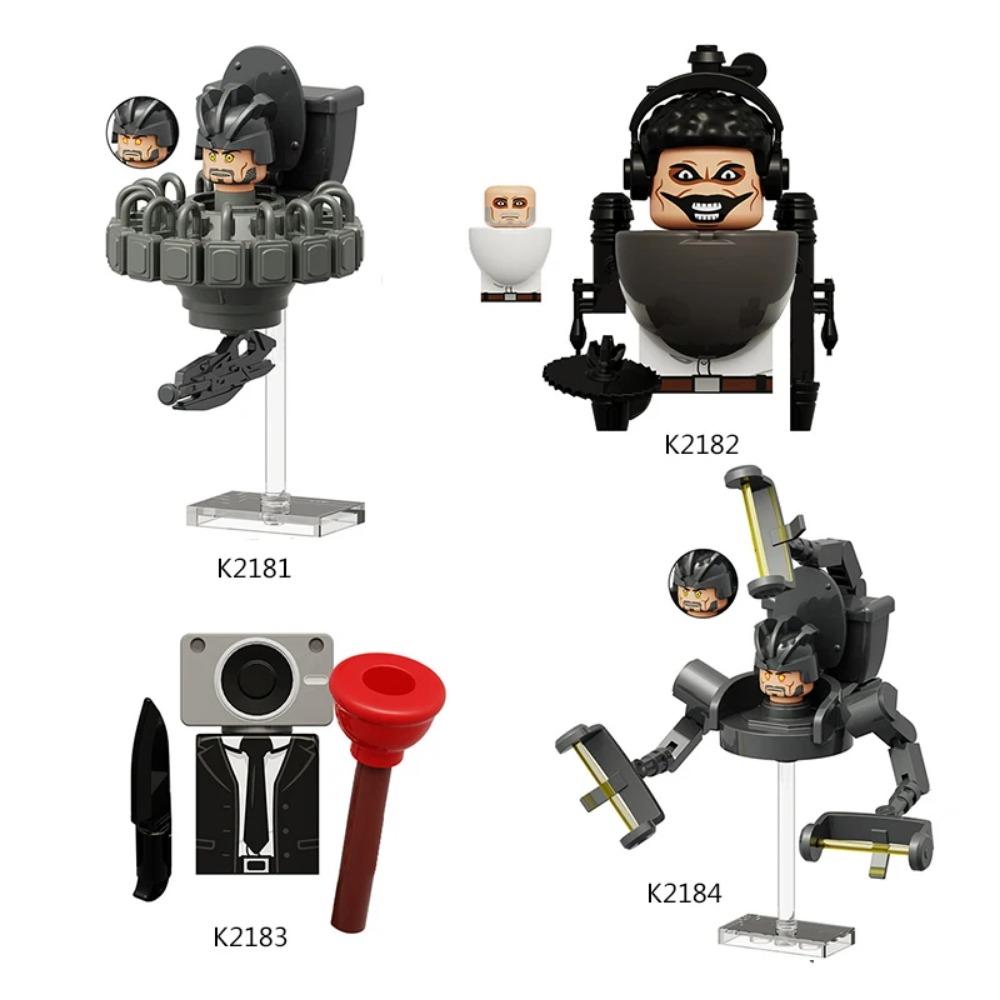 

MOC Skibidi Туалетный человек против монитора Строительные блоки Аудио и Камера Человек Игрушки для детей Рождественский подарок на день рождения