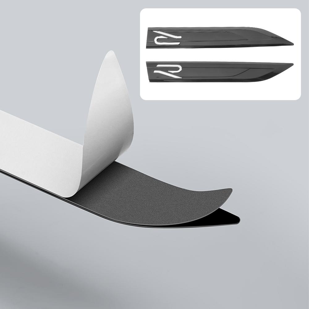 2Pcs R Logo Car Body Fender Side Wing Emblem Sticker For Volkswagen VW Passat Golf 4 5 6 7 MK7 Polo Jetta Bora Touran GTI Tiguan zq2