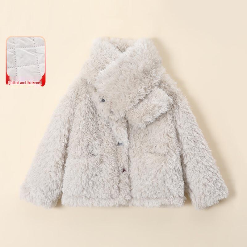 

Girls Faux Fur Lined Winter Coat 120