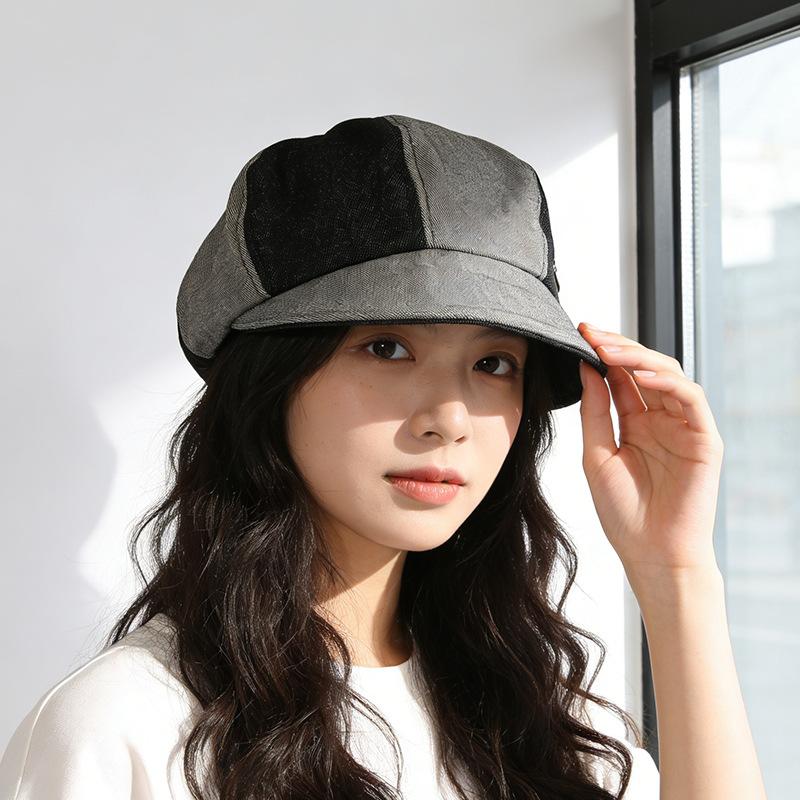 

Octagonal hat female spring and autumn layered temperament painter versatile art mushroom hat M（56-58cm）