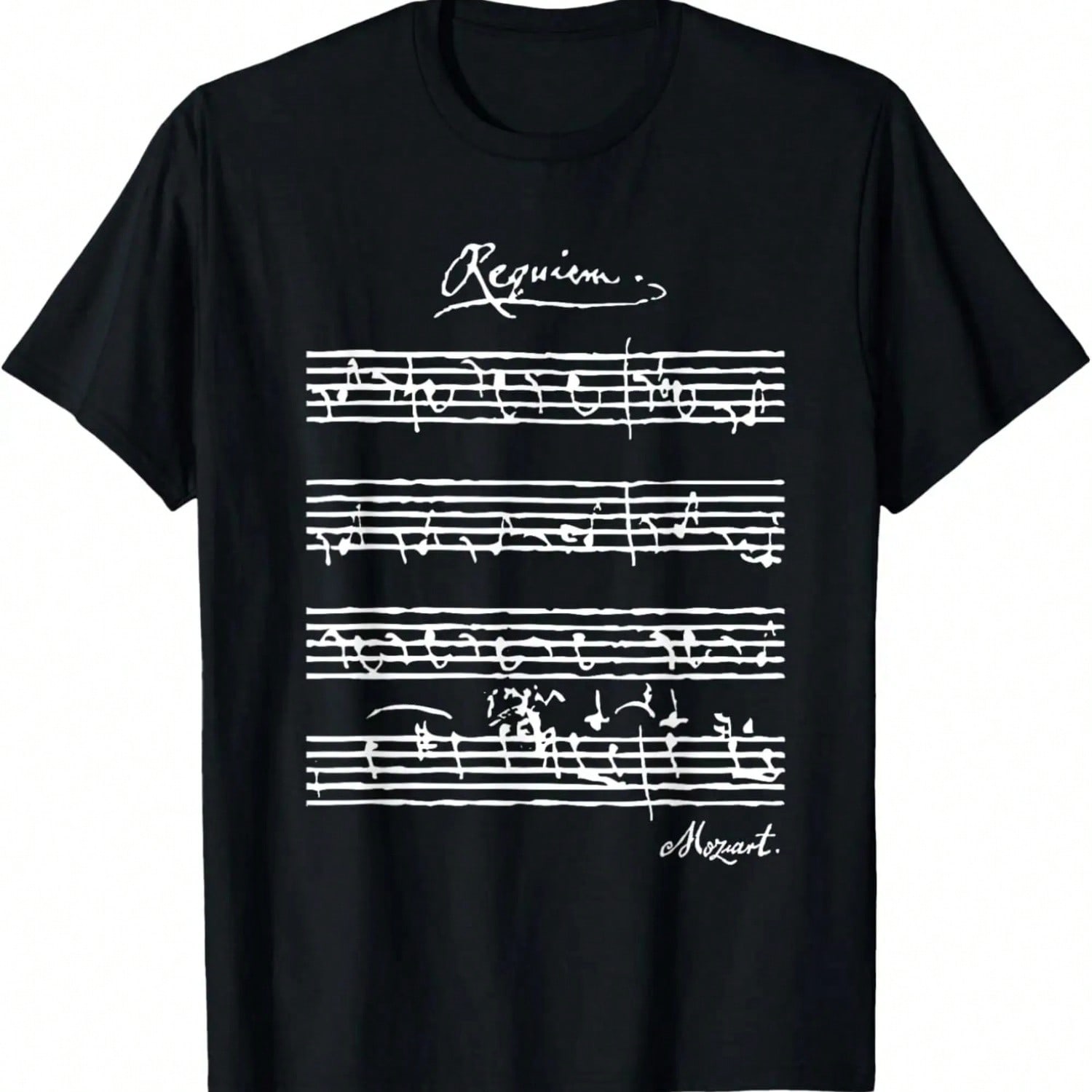 Mozart s Requiem - Classical Music Lover T-Shirt T-Shirt,100% Cotton S разноцветный
