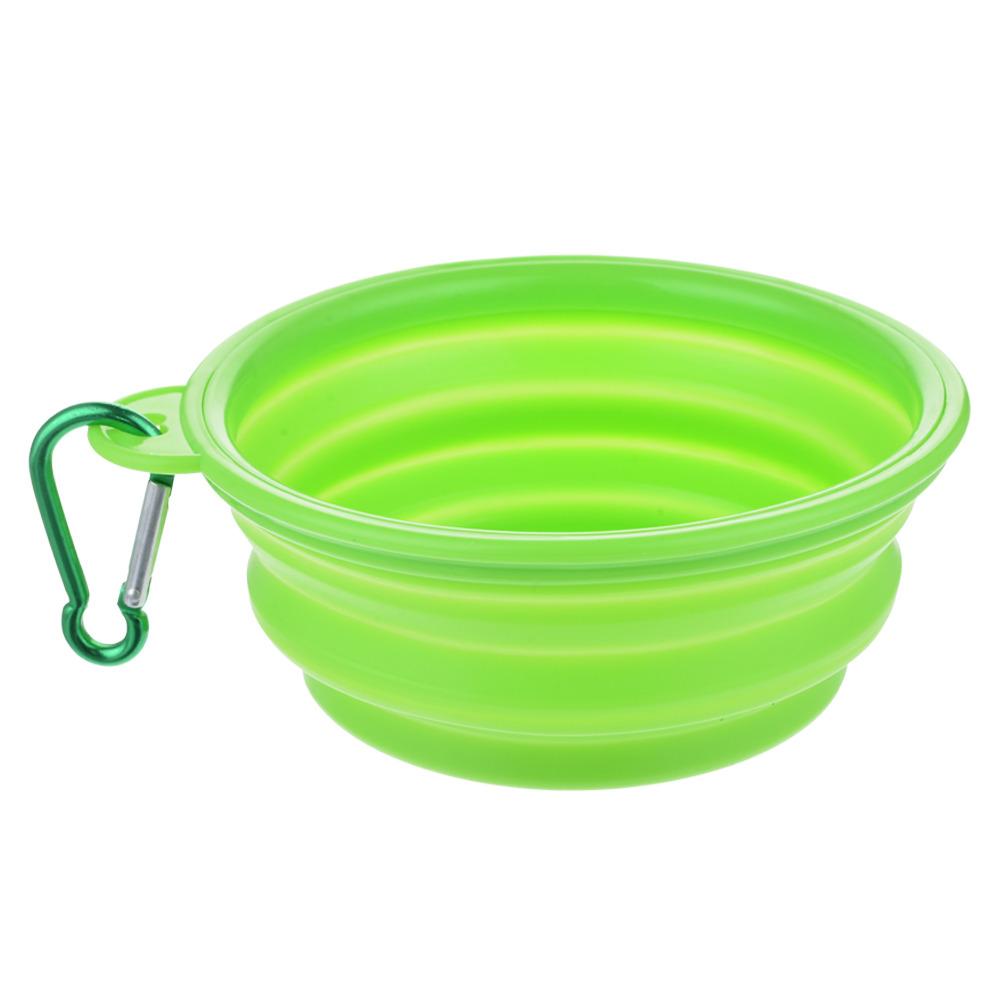 Dog Bowl Portable Folding Pet Bowl Collapsible Silicone Water Bowl for Dog Outdoor Travel Puppy Feeder Dish Food Container