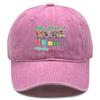 Battery Life Of A TEACHER" Print Adjustable Sun Hat, "Monday-Friday" Flat Cap Retro Non-Stretch Fabric Unisex Breathable Snapback Baseball Hat