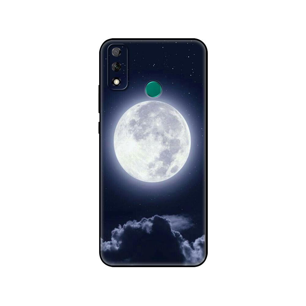 Black Tpu Case For Huawei Y9S Y6S Y8S Y5P Y7P Y8P Case For Huawei Y5 Lite Y6 Cover Sky Space Planet Moon Stars Unique Design