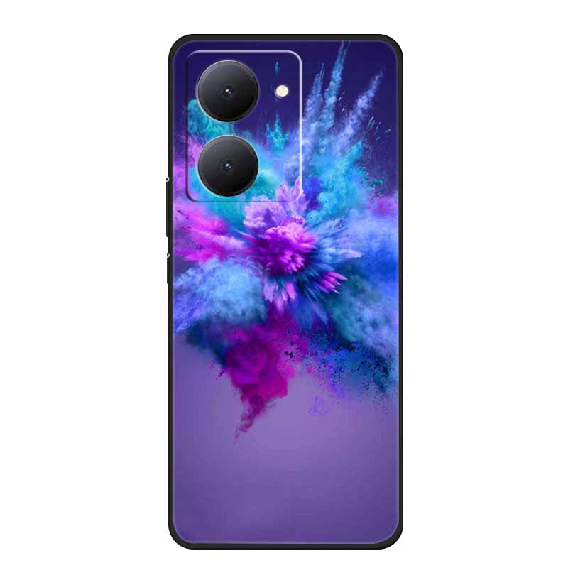 For VIVO Y36 Y78m Y27 5G Case Animals Soft Silicone Back Cover Phone Cases for VIVO Y27 5G VIVOY36 5G 6.64" Cool Wolf Cat Fundas