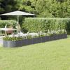 Raised Garden Bed Galvanized Steel 512 X 80 X 36 Cm Anthracite Gray