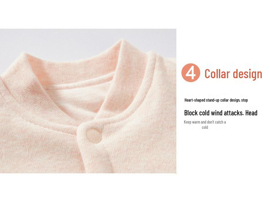 Frühlings- & Herbst-Baby-Baumwoll-Strampler: Gesteppter Samt, Langärmlig, Dünner Einteiler für Neugeborene