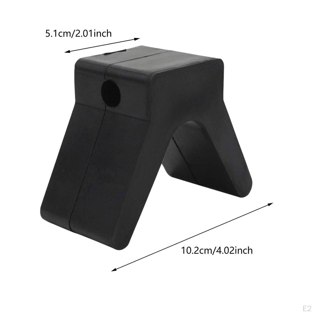 V Shape Boat Bow Stop,Trailer Stopper,10.2cm Length,Black Parts,Easy to Install,Replacement,Trailer